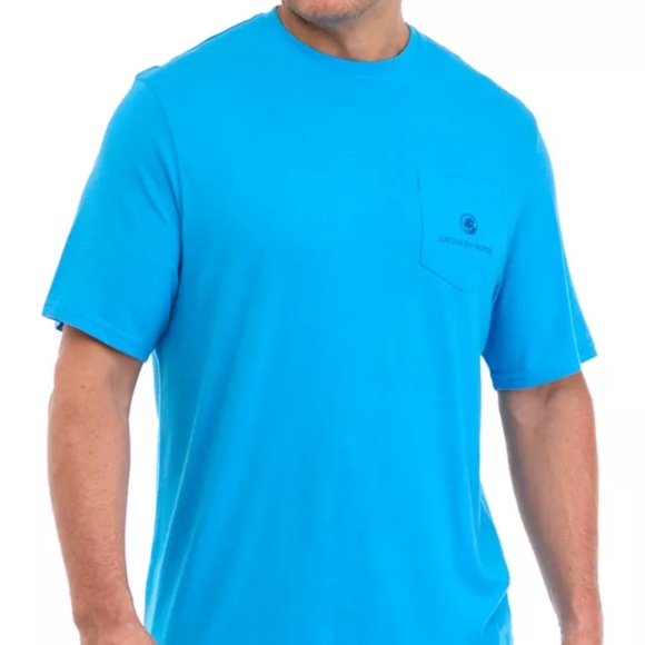 Southern Proper Big & Tall Short Boat Graphic T-Shirt MALIBU BL HTR) - Picture 2 of 3